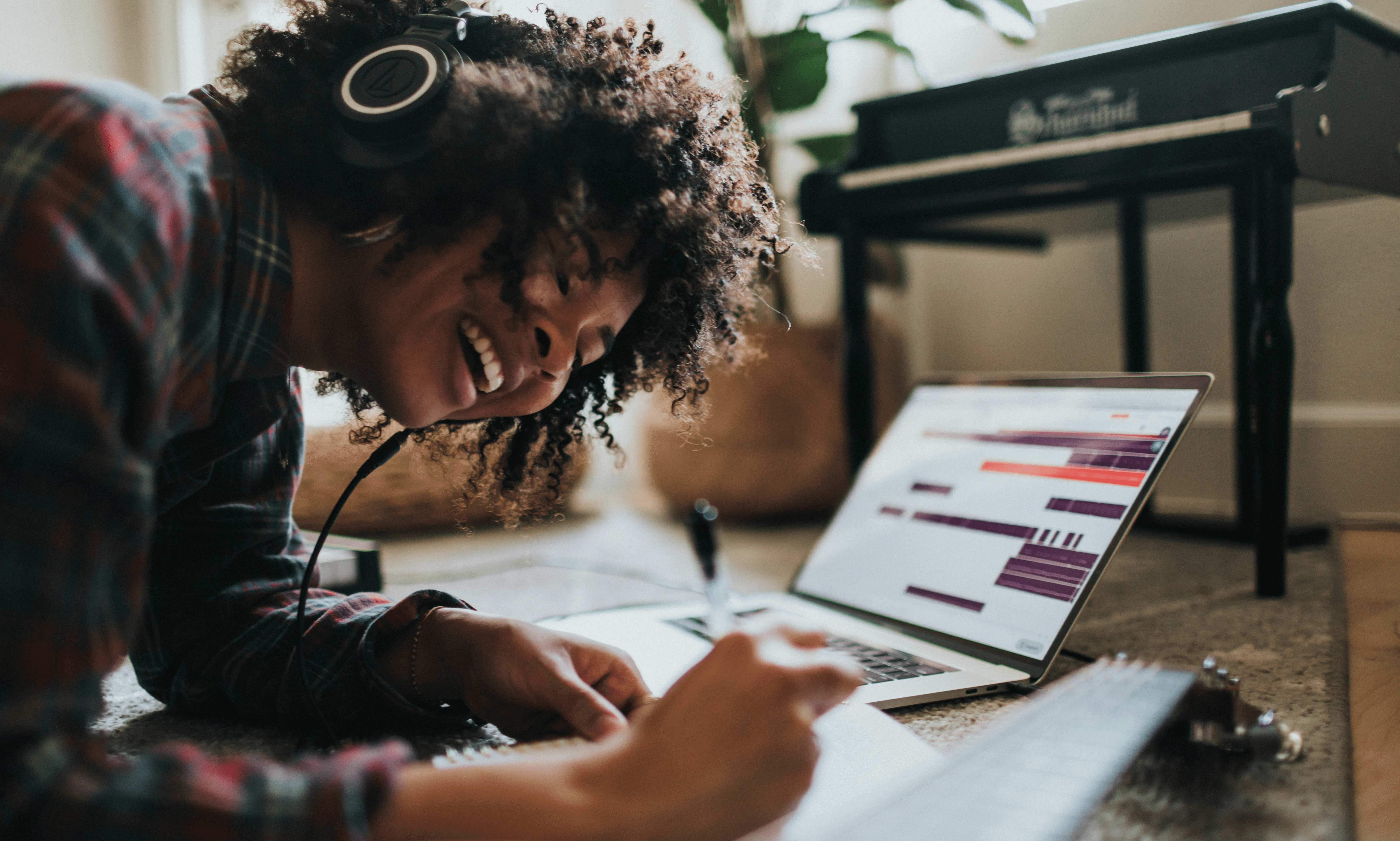 Woman producing and planning