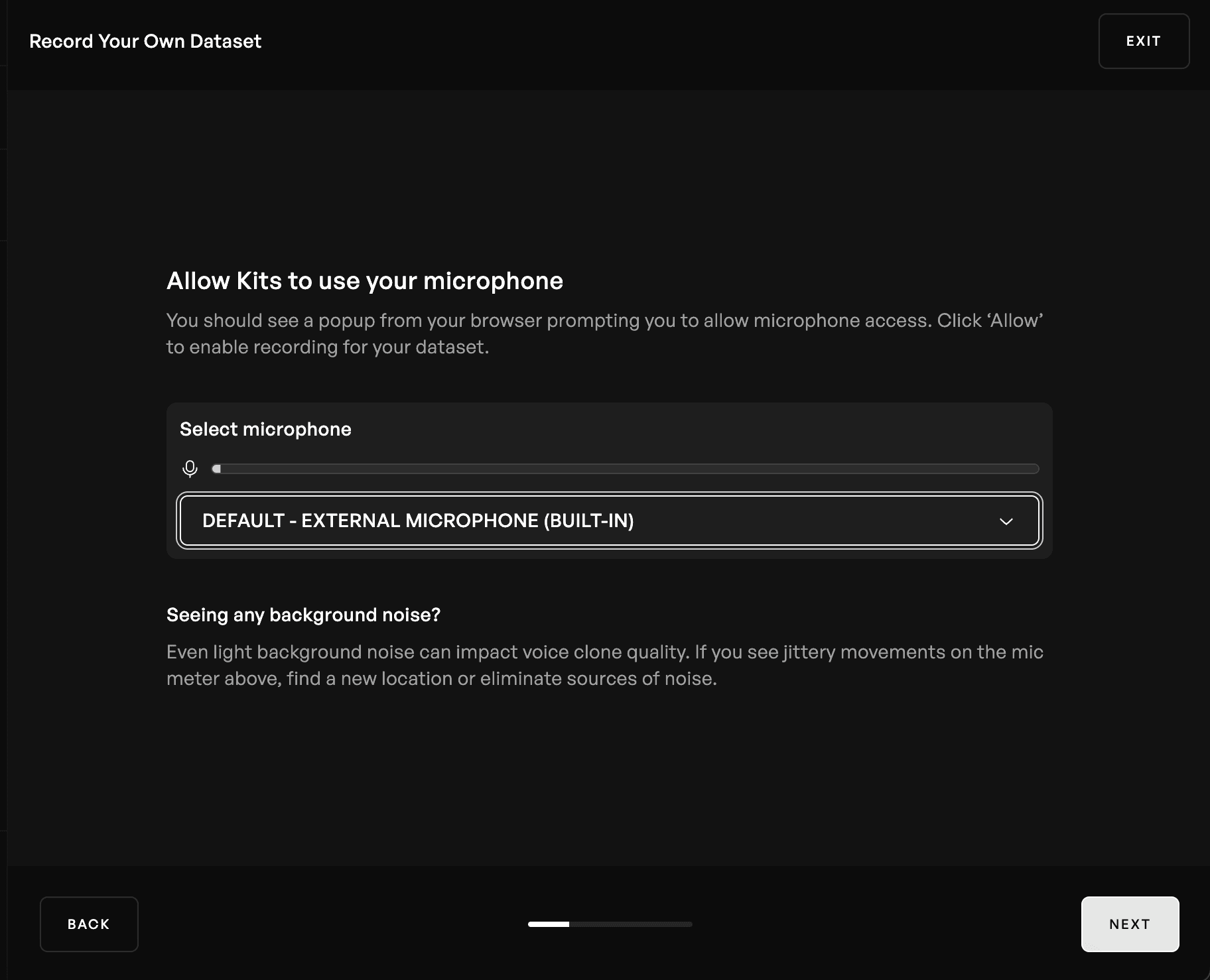 Record your own dataset