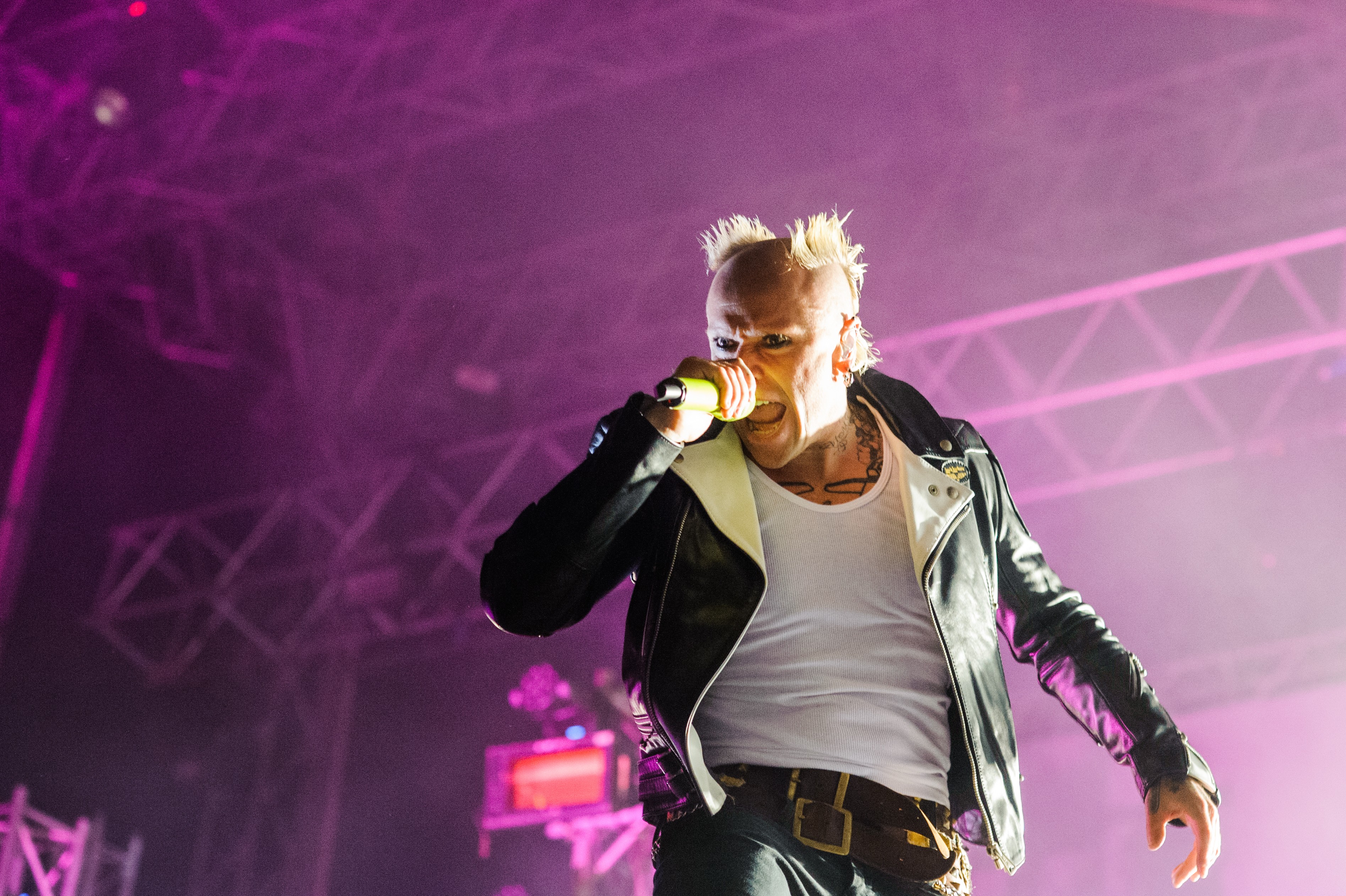 The Prodigy performing on stage
