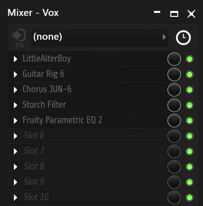 Trifreeze's vocal chain