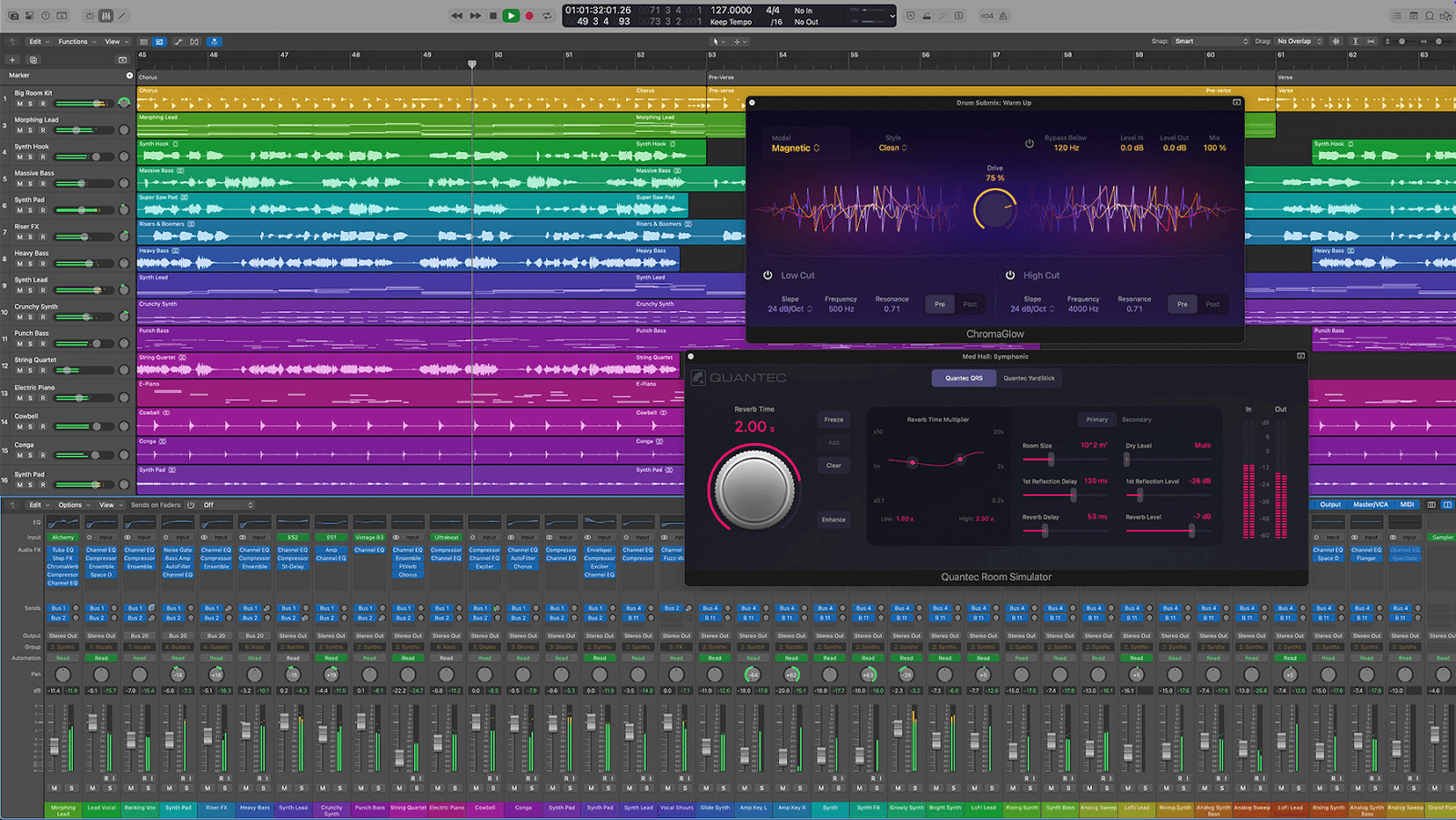 Session view in Logic